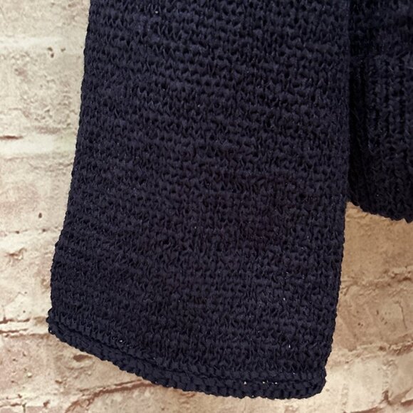 J CREW Womens V-Neck Sweater Dark Indigo Blue Size Small NEW - Picture 3 of 4